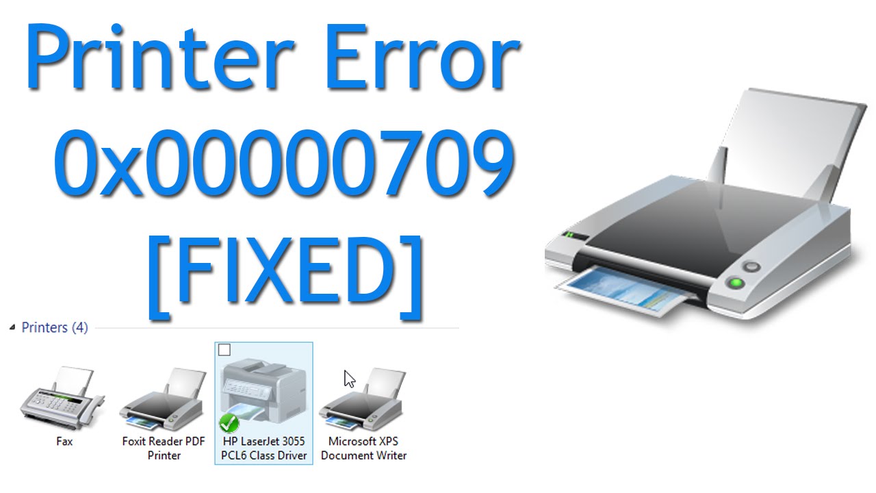 رفع خطای پیش فرض نشدن پرینتر ۰x00000709