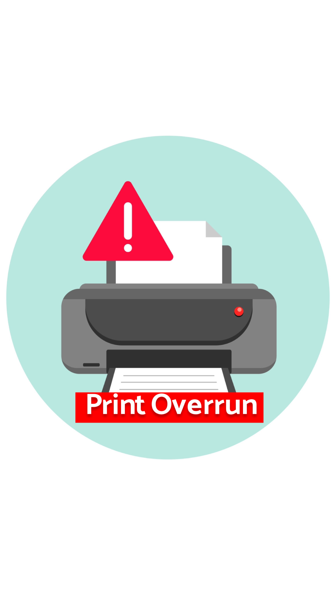 خطای Print Overrun