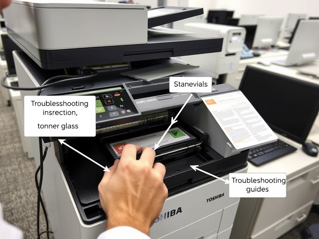 راهنمای جامع عیب‌یابی و نگهداری دستگاه کپی توشیبا
