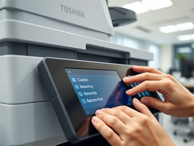 آموزش گام به گام تنظیمات شبکه در دستگاه کپی توشیبا