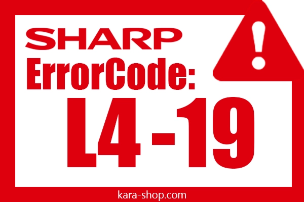 کد خطا: L4-19 شارپ و رفع آن