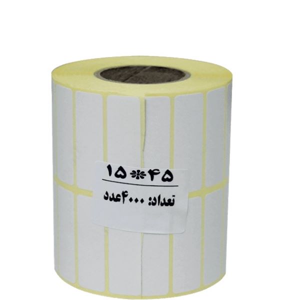 رول برچسب حرارتی پرینتر لیبل زن سایز 15×45 میلی متری