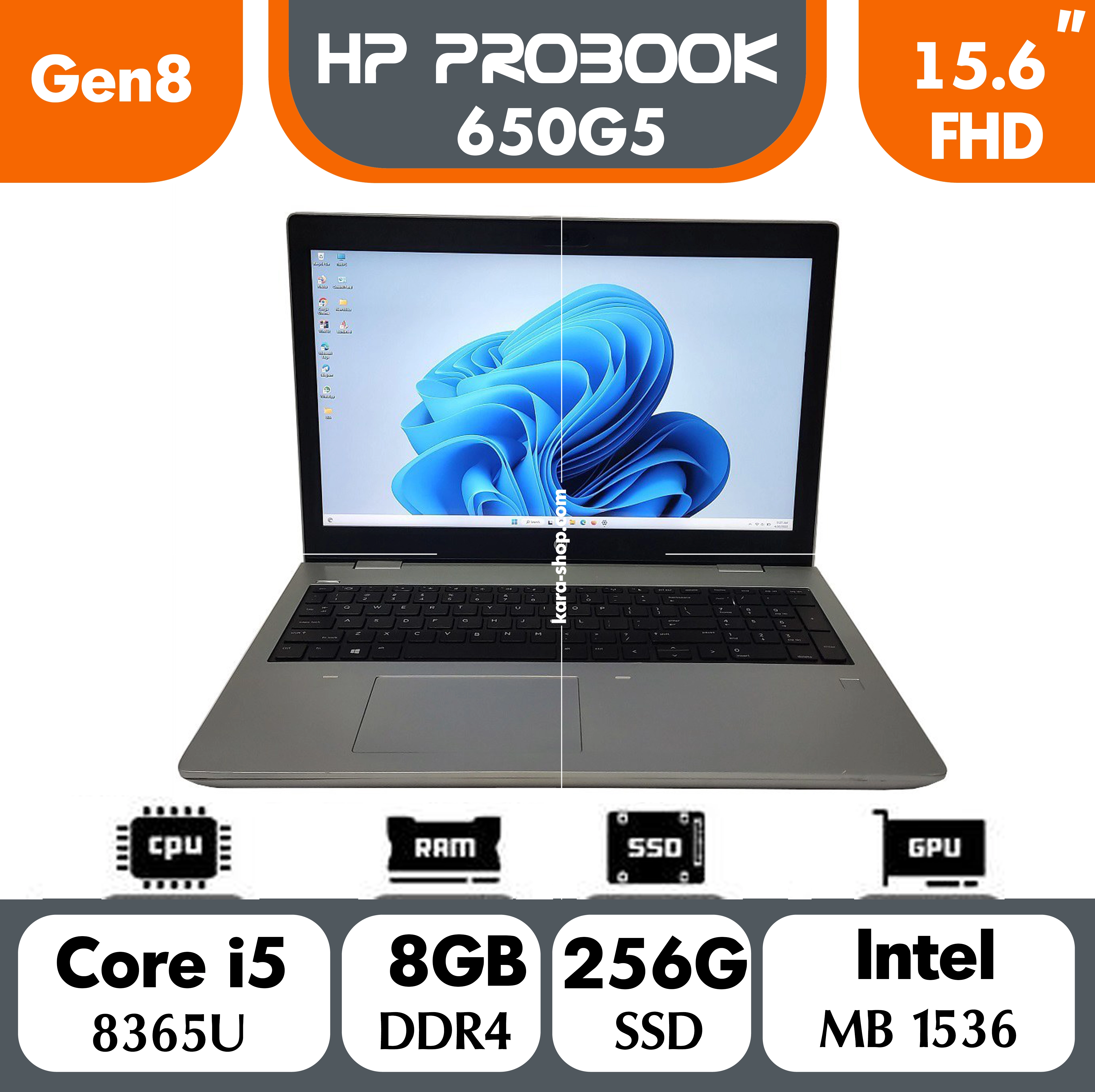 لپ تاپ استوک اچ پی پروبوک مدل HP Probook 650 G5
