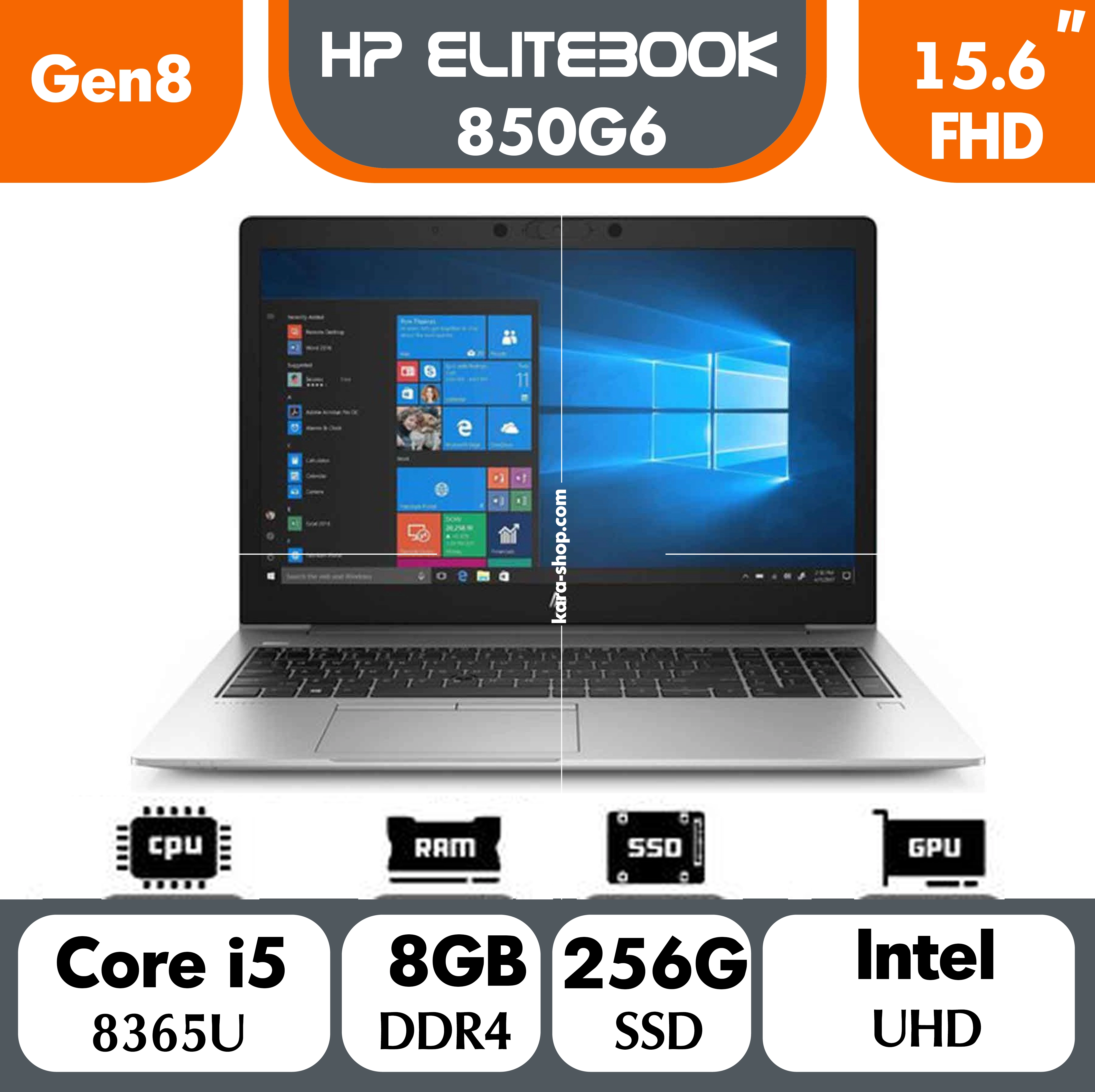 لپ تاپ استوک اچ پی مدل HP EliteBook 850 G6