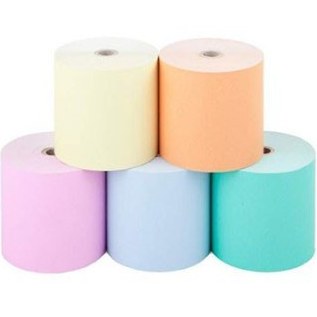 رول کاغذ حرارتی فیش پرینتر 36 متری 55 گرمی رنگی